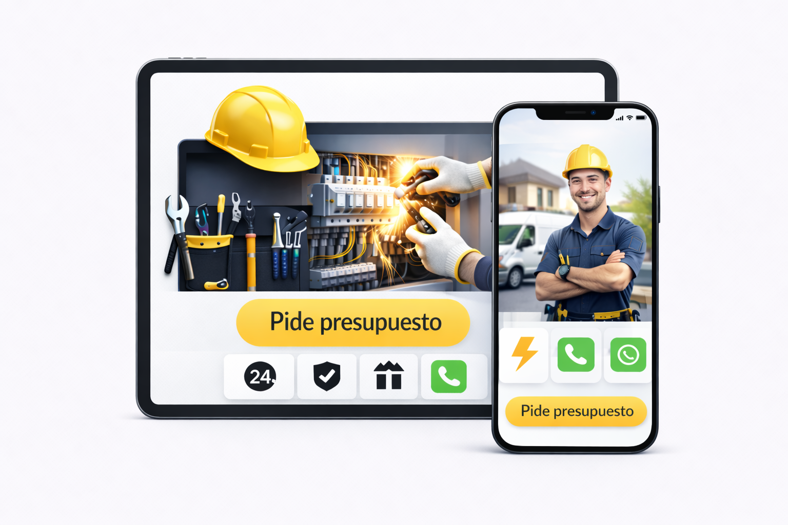 Ejemplo de diseño web One-Page moderno y responsive